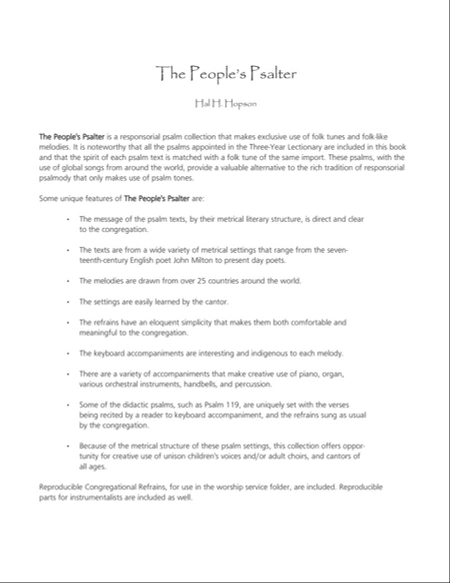 The People's Psalter The People's Psalter 4-Part scores gallery preview page 3