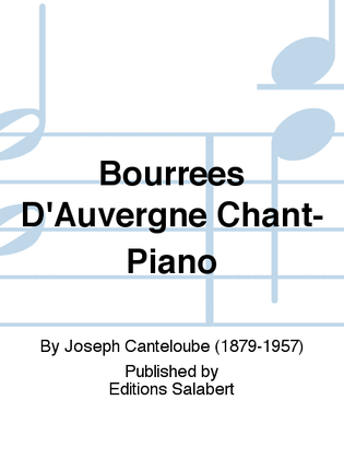 Book cover for Bourrees D'Auvergne Chant-Piano