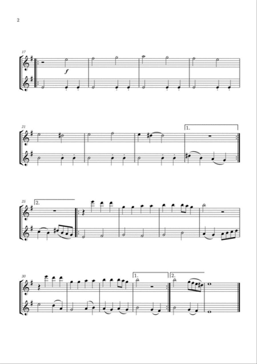 Paint It, Black Flute Duet scores gallery preview page 3