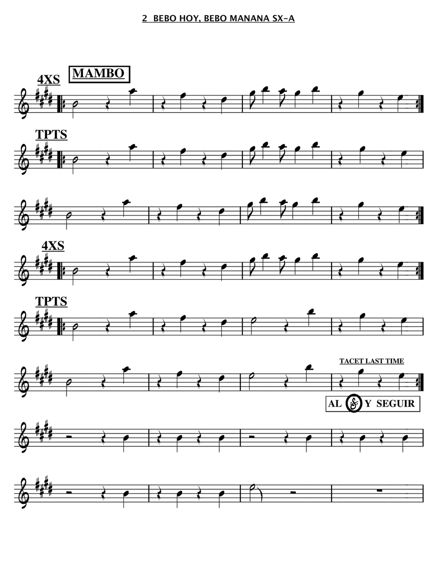 BEBO HOY, BEBO MAÑANA Full Orchestra scores gallery preview page 2