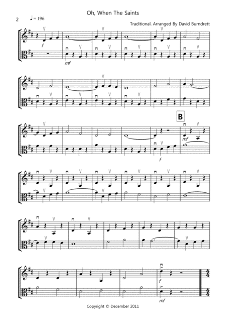 8 Easy Duets for Violin And Viola String Duet scores gallery preview page 2
