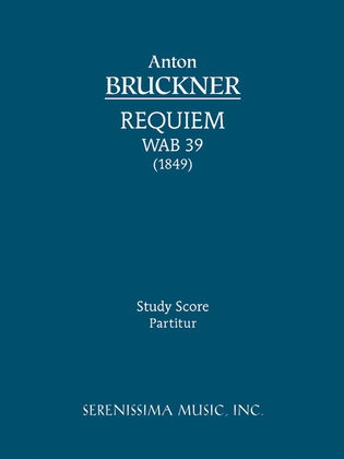 Book cover for Requiem in D minor, WAB 39