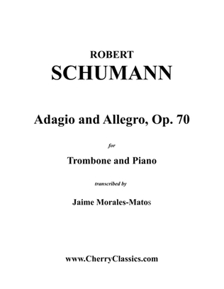 Book cover for Adagio and Allegro, Op. 70 for Tenor Trombone and Piano