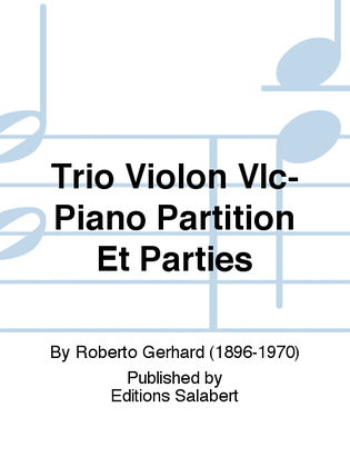 Trio Violon Vlc-Piano Partition Et Parties