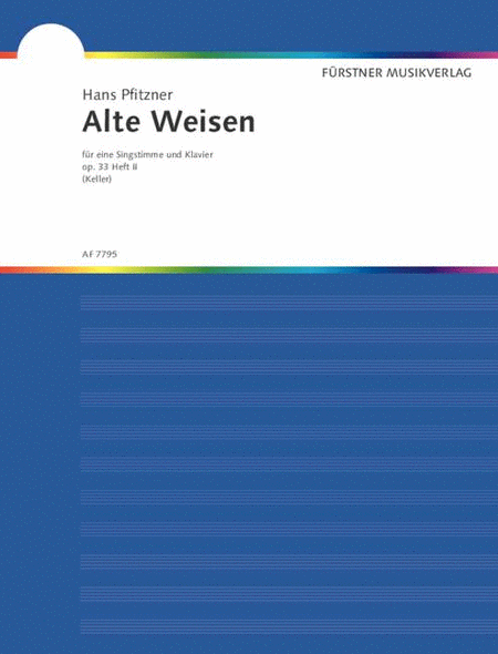 Pfitzner H Alte Weisen Op33 Bd2 (ep)