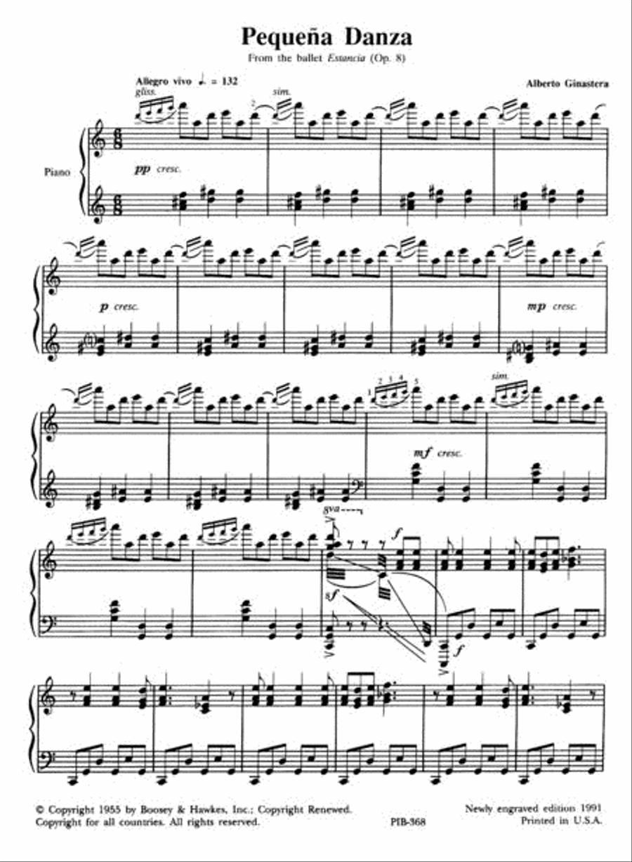 Pequeña Danza Pequeña Danza Piano Solo scores gallery preview page 2