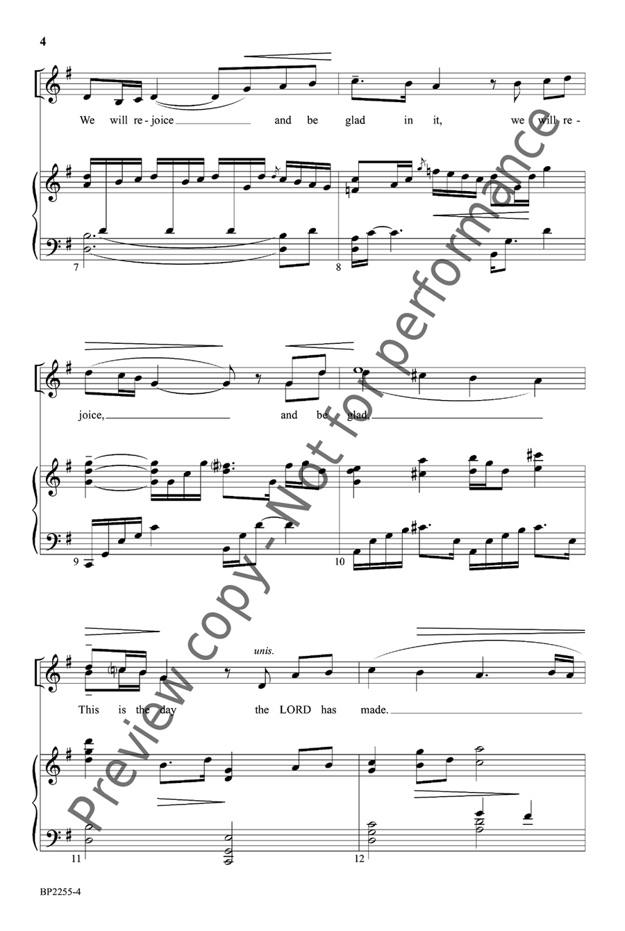 This Is The Day (Forrest) 4-Part scores gallery preview page 5
