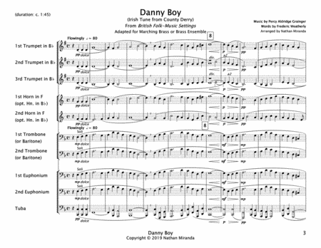 Danny Boy (for Brass Ensemble, score and parts) image number null