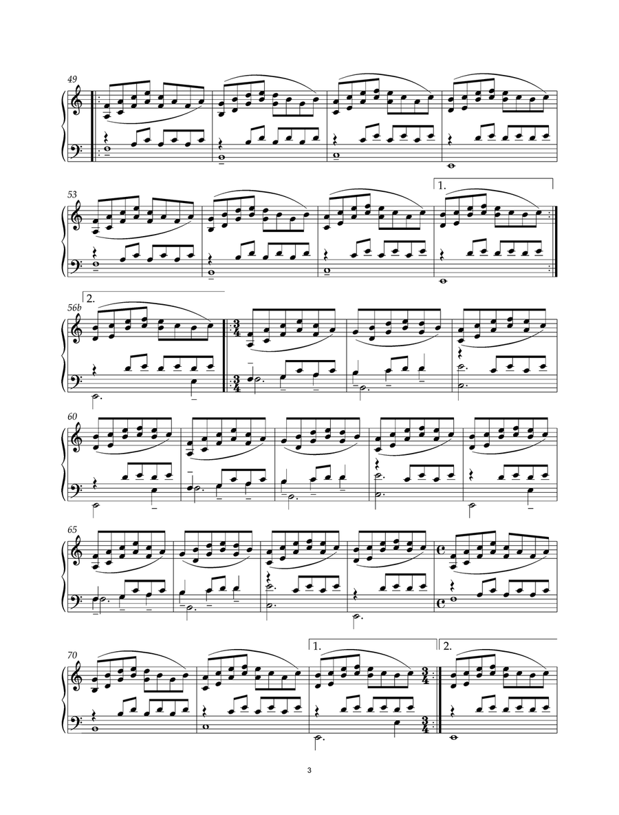 Trilogy Sonata - Satyagraha (Conclusion, Act III) Piano Solo scores gallery preview page 3