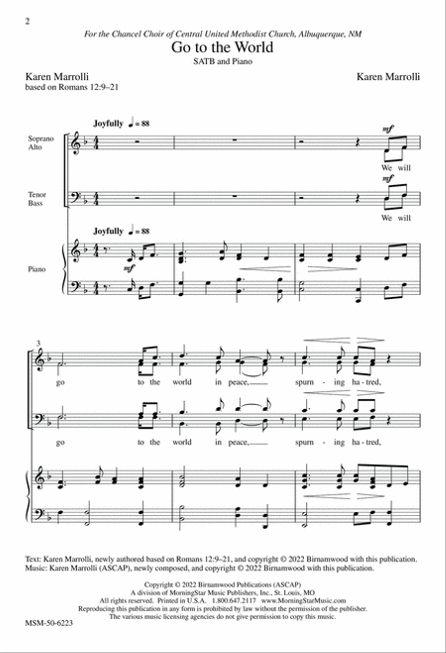 Go to the World 4-Part scores gallery preview page 2