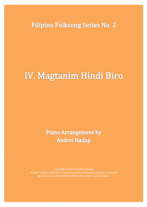 Magtanim Hindi Biro - arranged for Piano Solo