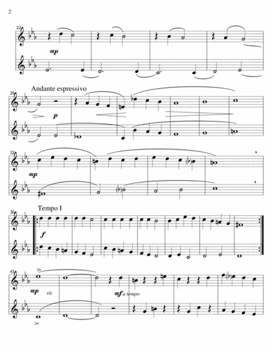Striped Marbles-Scherzo Impromptu-Bb Clarinet Duet image number null