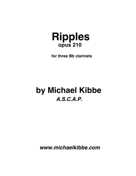Ripples, opus 210 image number null