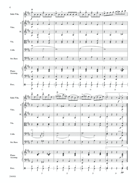 Fiddle-Faddle (for Soloist and String Orchestra): Score