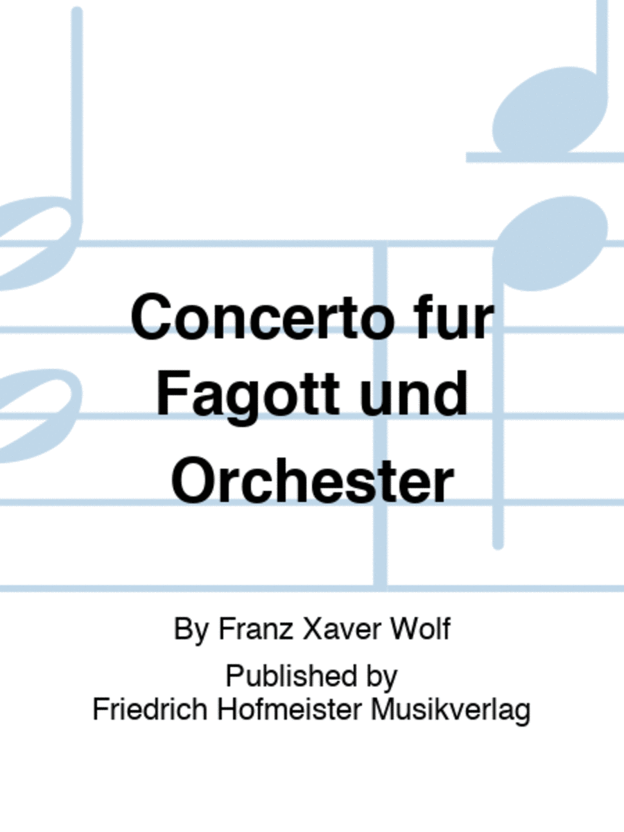 Concerto fur Fagott und Orchester