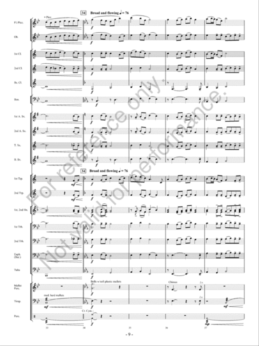 But For The Love Of Ireland Concert Band scores gallery preview page 10
