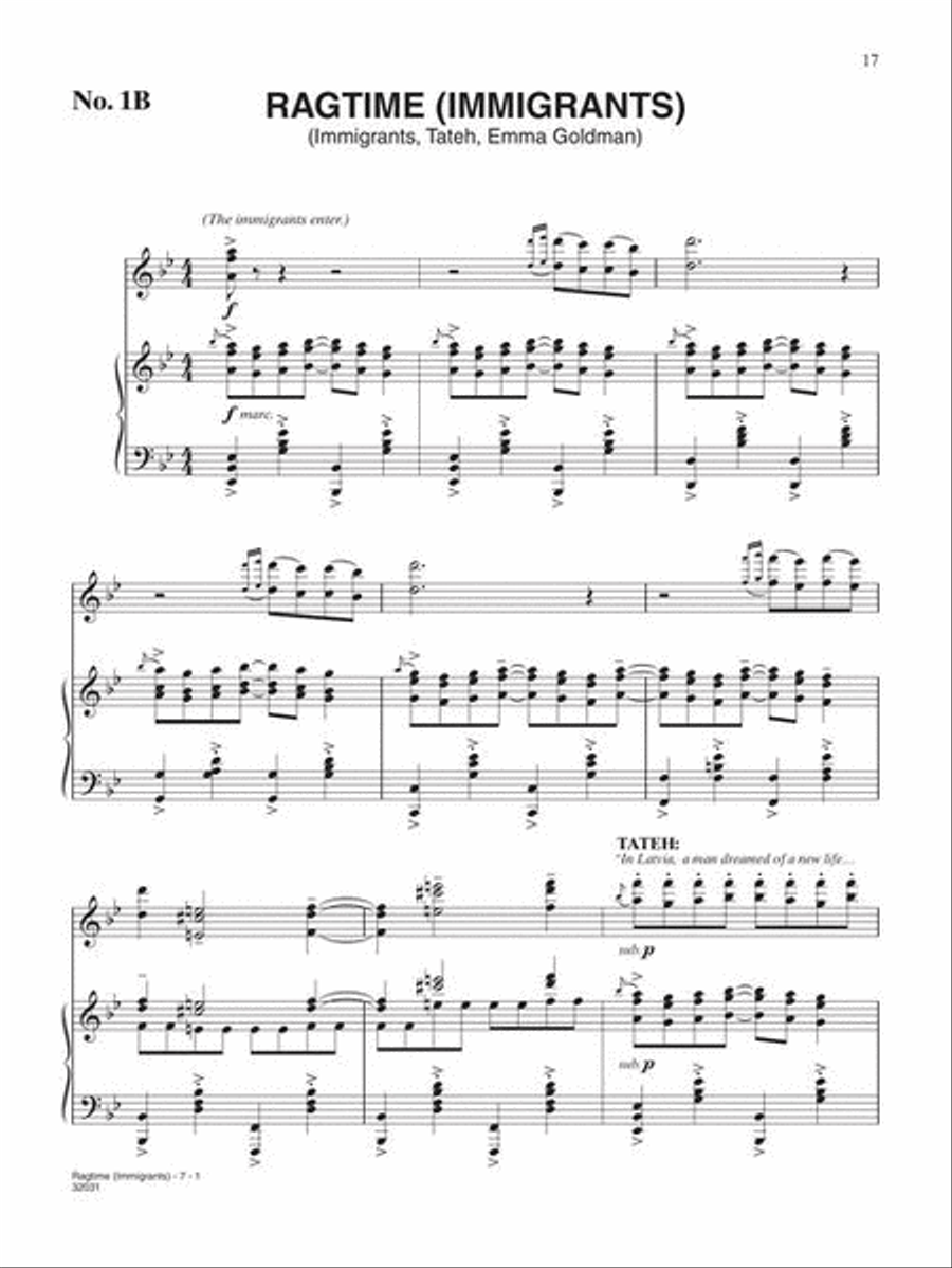 Ragtime the Musical Ragtime the Musical Piano, Vocal, Guitar scores gallery preview page 11