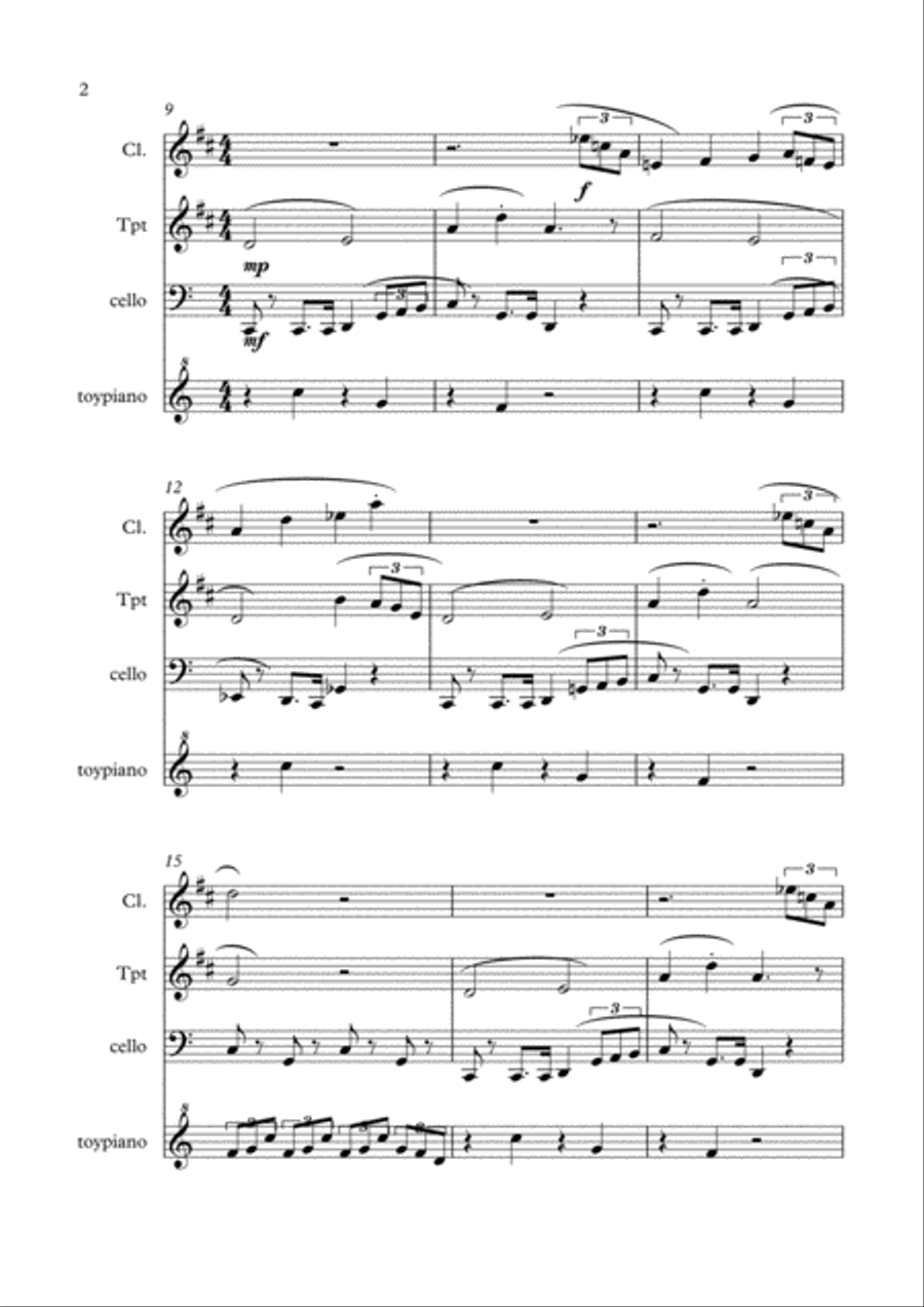 la vie est jolie sans savoir Small Ensemble scores gallery preview page 2