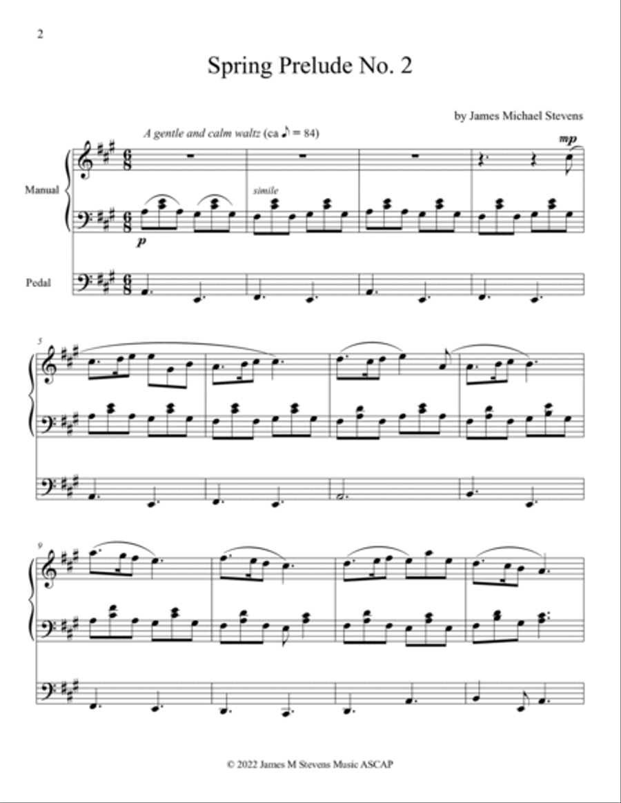 Spring Prelude No. 2 for Organ Organ Solo scores gallery preview page 2