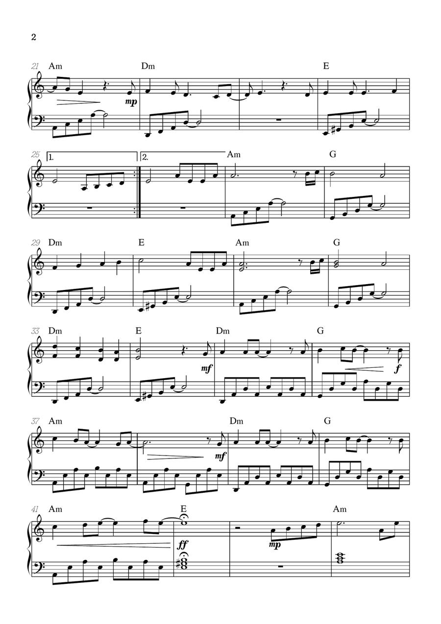Mary, Did You Know? Easy Piano scores gallery preview page 2