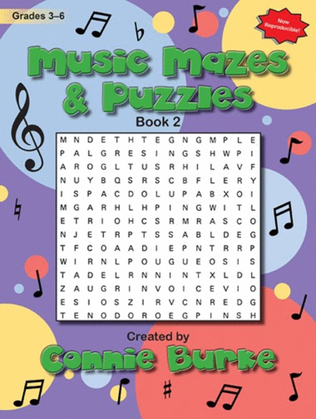 Book cover for Music Mazes & Puzzles, Book II