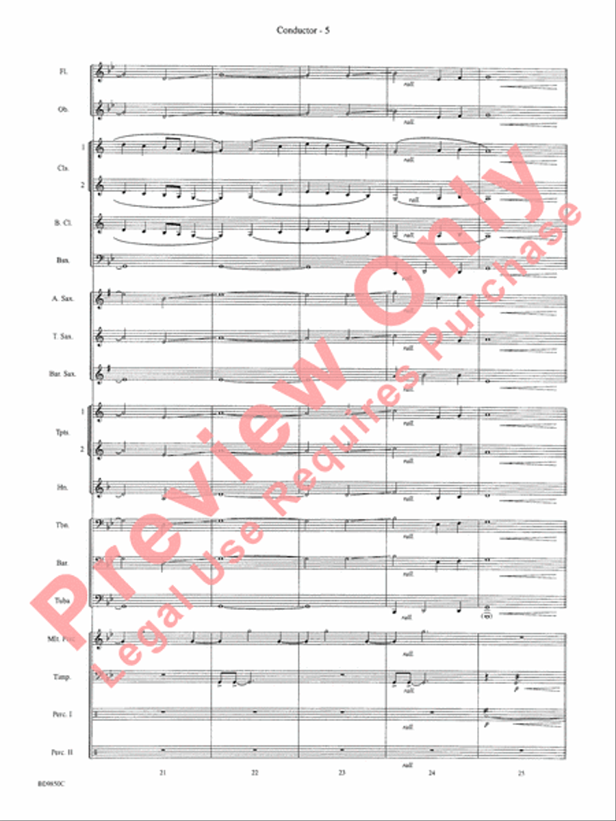 On the Rising Winds Concert Band scores gallery preview page 8