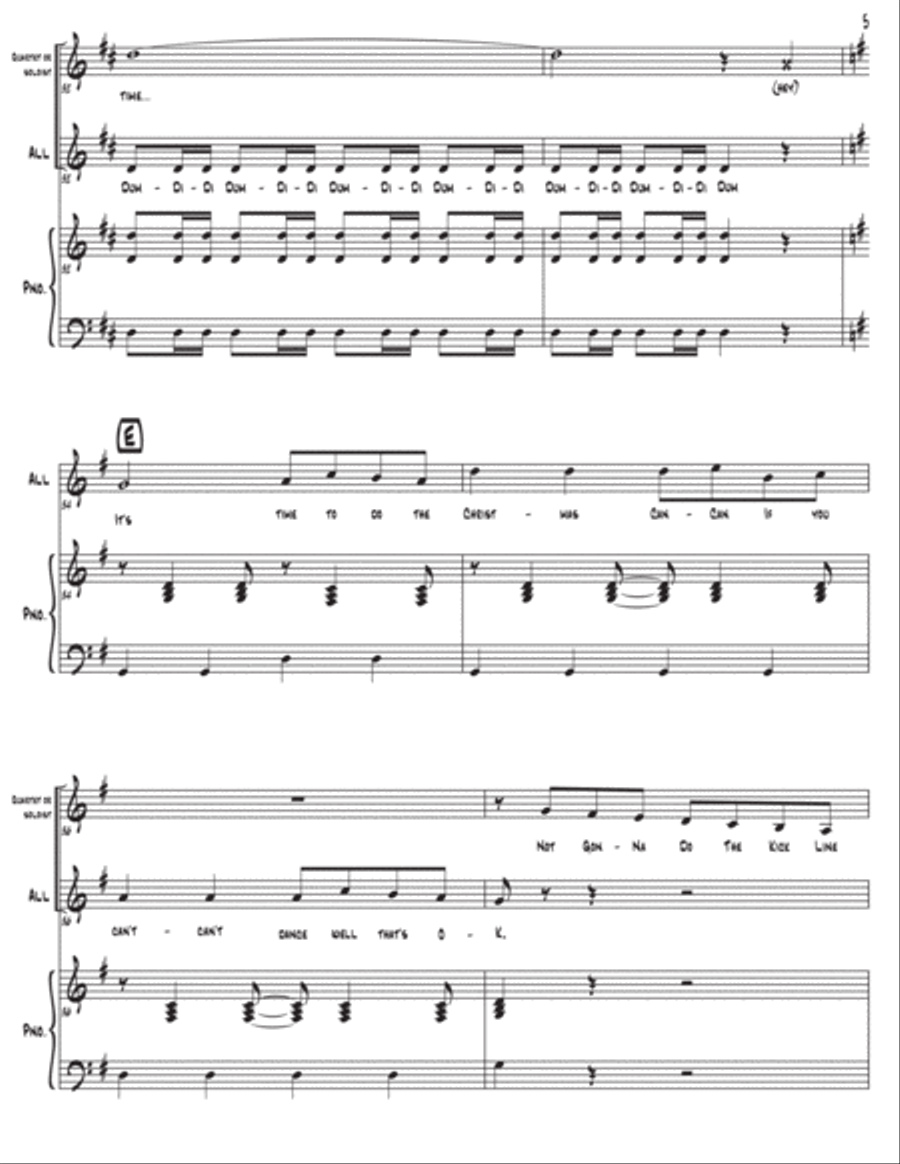 The Christmas Can-Can (as performed by Straight No Chaser) - Two Part SA scores gallery preview page 6