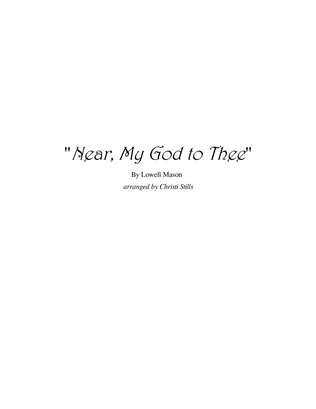 Book cover for Nearer My God to Thee (Piano Solo)