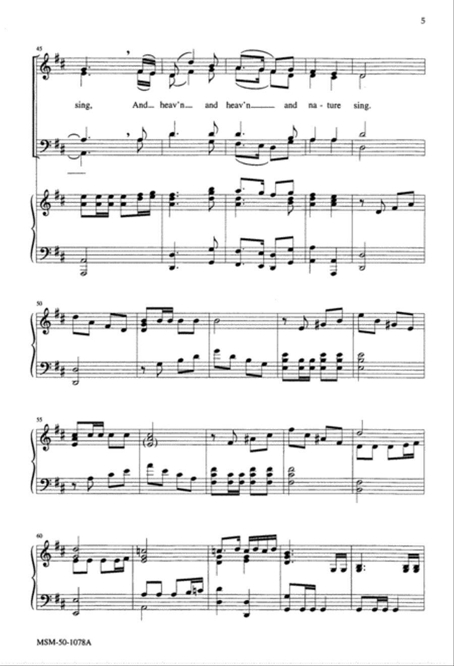 Joy to the World 4-Part scores gallery preview page 4