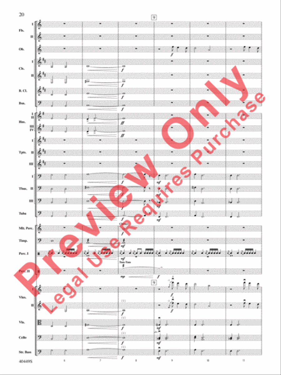The Hobbit: An Unexpected Journey, Suite from Full Orchestra scores gallery preview page 53