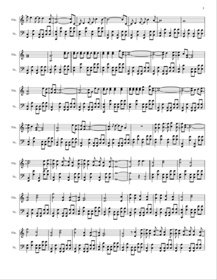 Count On Me String Duet scores gallery preview page 2