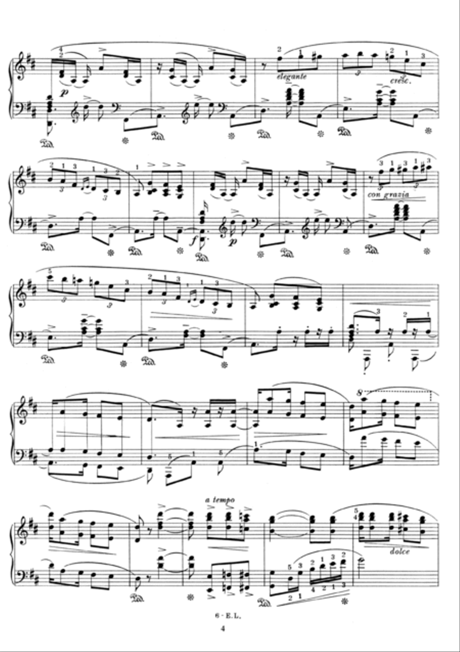 1ª Rapsódia brasileira Op. 17 - bis Piano Solo scores gallery preview page 6