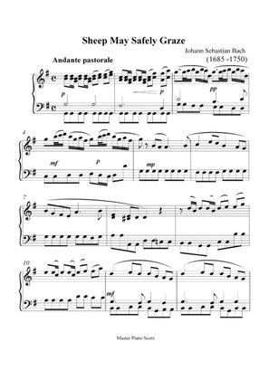 Bach - Sheep May Safely Graze (piano)