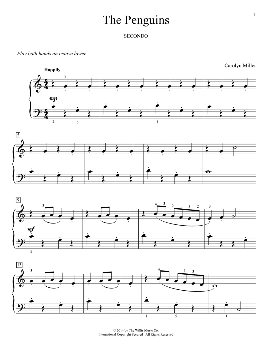The Penguins Piano Method scores gallery preview page 1