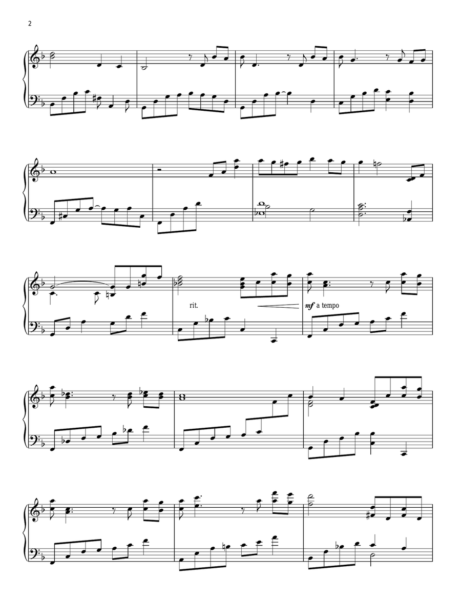 Tifa's Theme (from Final Fantasy VII) Piano Solo scores gallery preview page 2