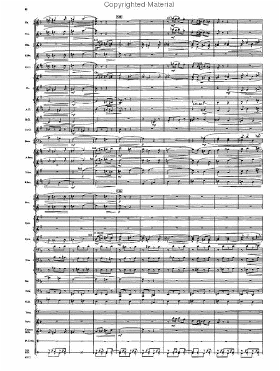 Fourth Suite for Band Concert Band scores gallery preview page 46