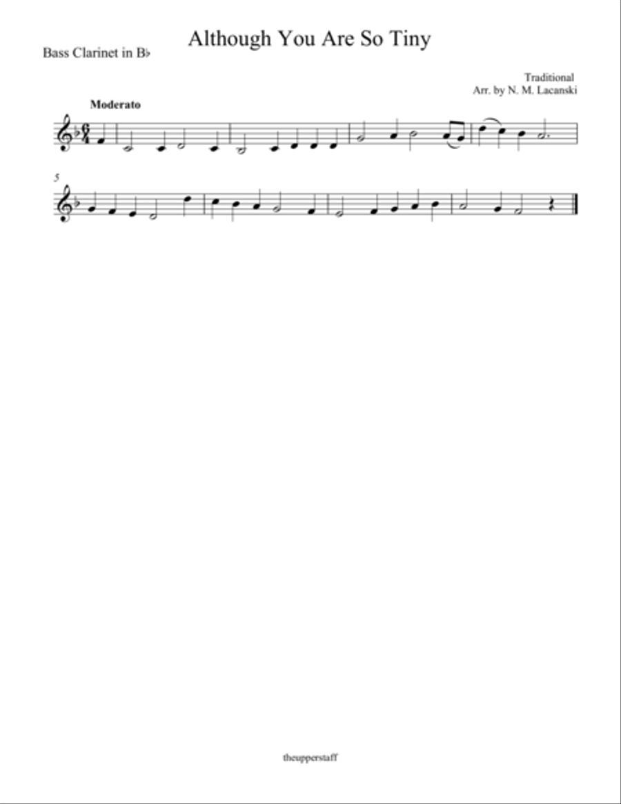 Although You Are So Tiny Although You Are So Tiny Woodwind Quartet scores gallery preview page 2