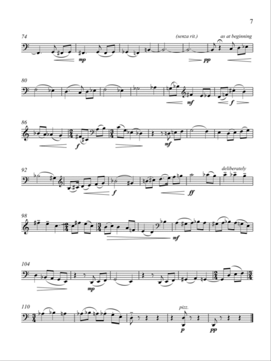 Four Impressions Cello Solo scores gallery preview page 6