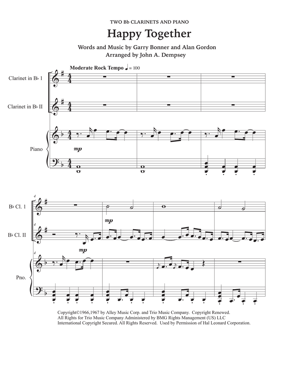 Happy Together Woodwind Duet scores gallery preview page 5