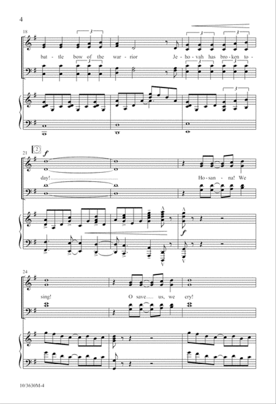 Hosanna! We Sing! Hosanna! We Sing! 4-Part scores gallery preview page 4