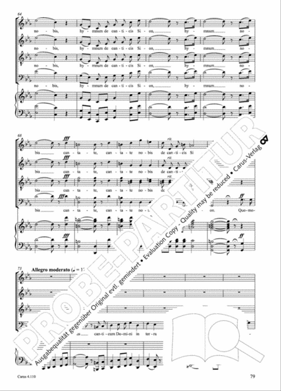 20 Latin Motets (Chants sacres latin/ 20 latein. Motetten) 4-Part scores gallery preview page 80