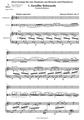 Book cover for Gestillte Sehnsucht, Op. 91 No. 1 (E-flat Major)
