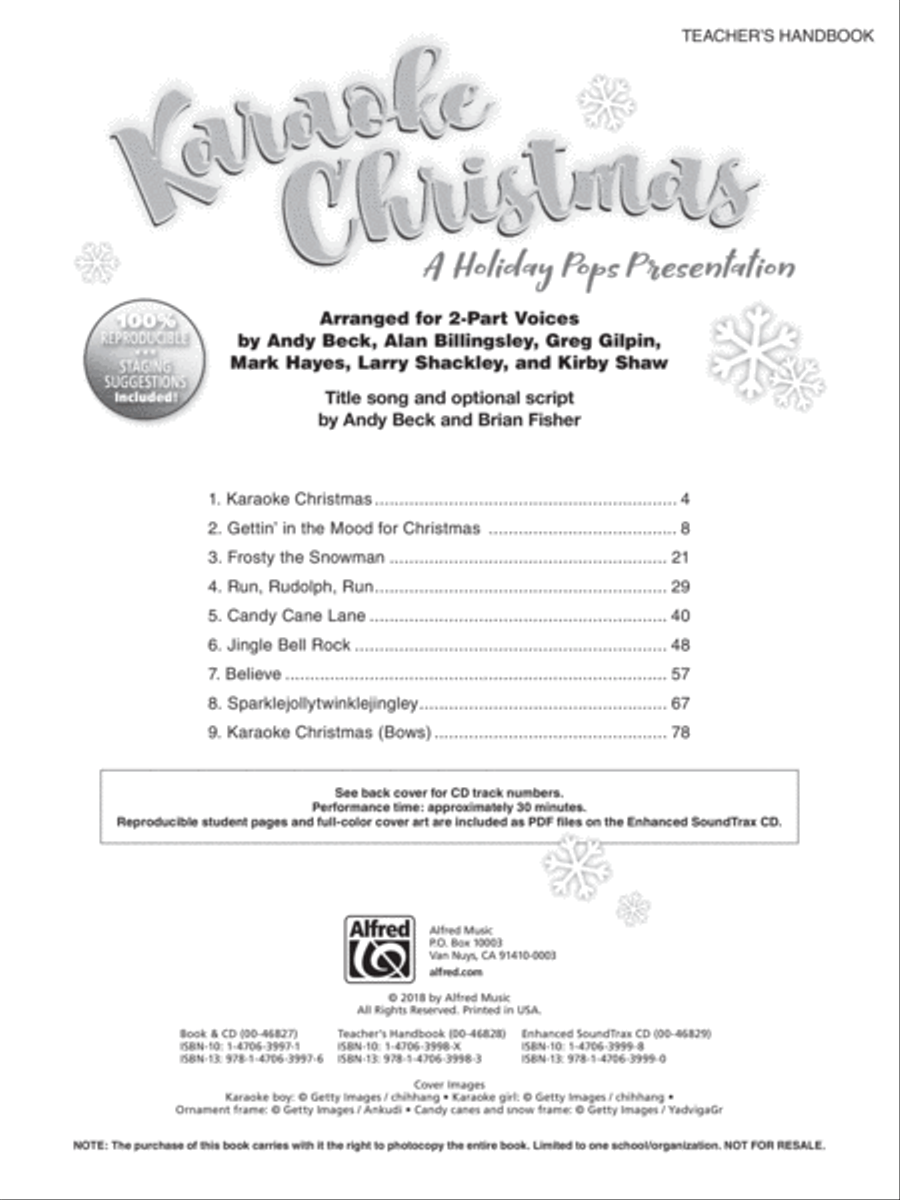 Karaoke Christmas 2-Part scores gallery preview page 2