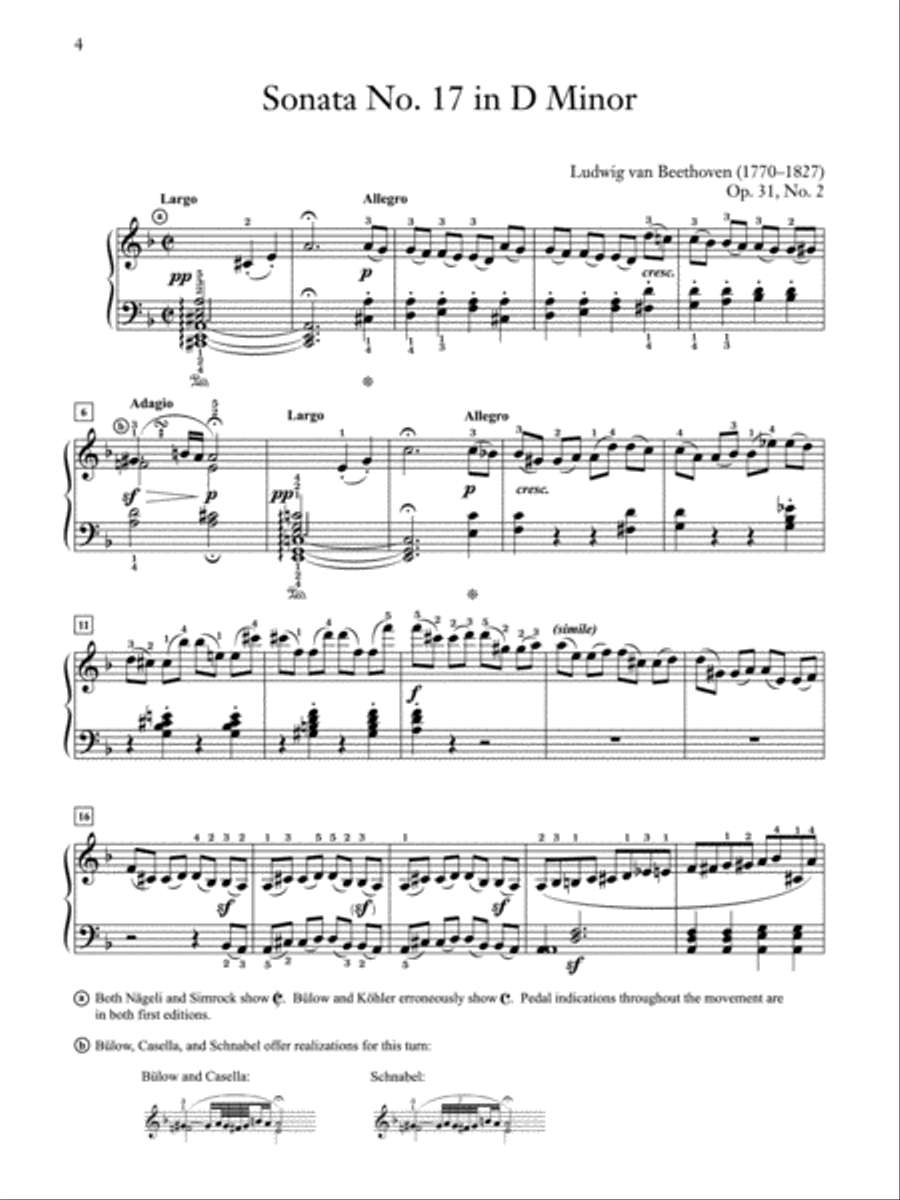 Sonata No. 17 in D Minor, Op. 31, No. 2 Small Ensemble scores gallery preview page 3