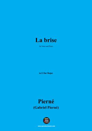Book cover for G. Pierné-La brise,in E flat Major