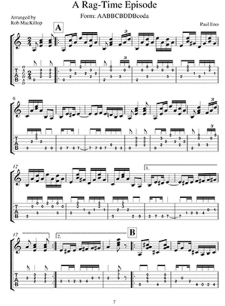 DADGAD Ragtime and Early Jazz Electric Guitar scores gallery preview page 2