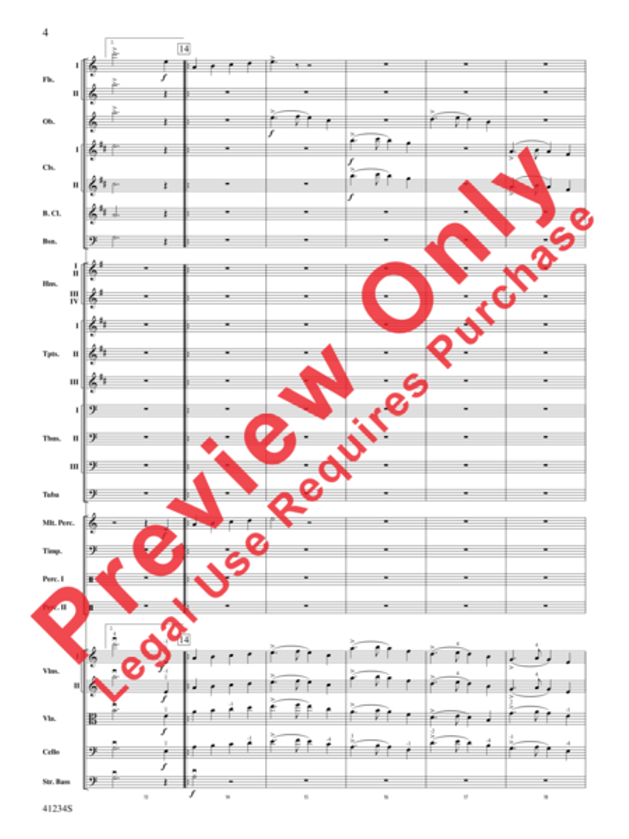 A Dance of Clowns Full Orchestra scores gallery preview page 5