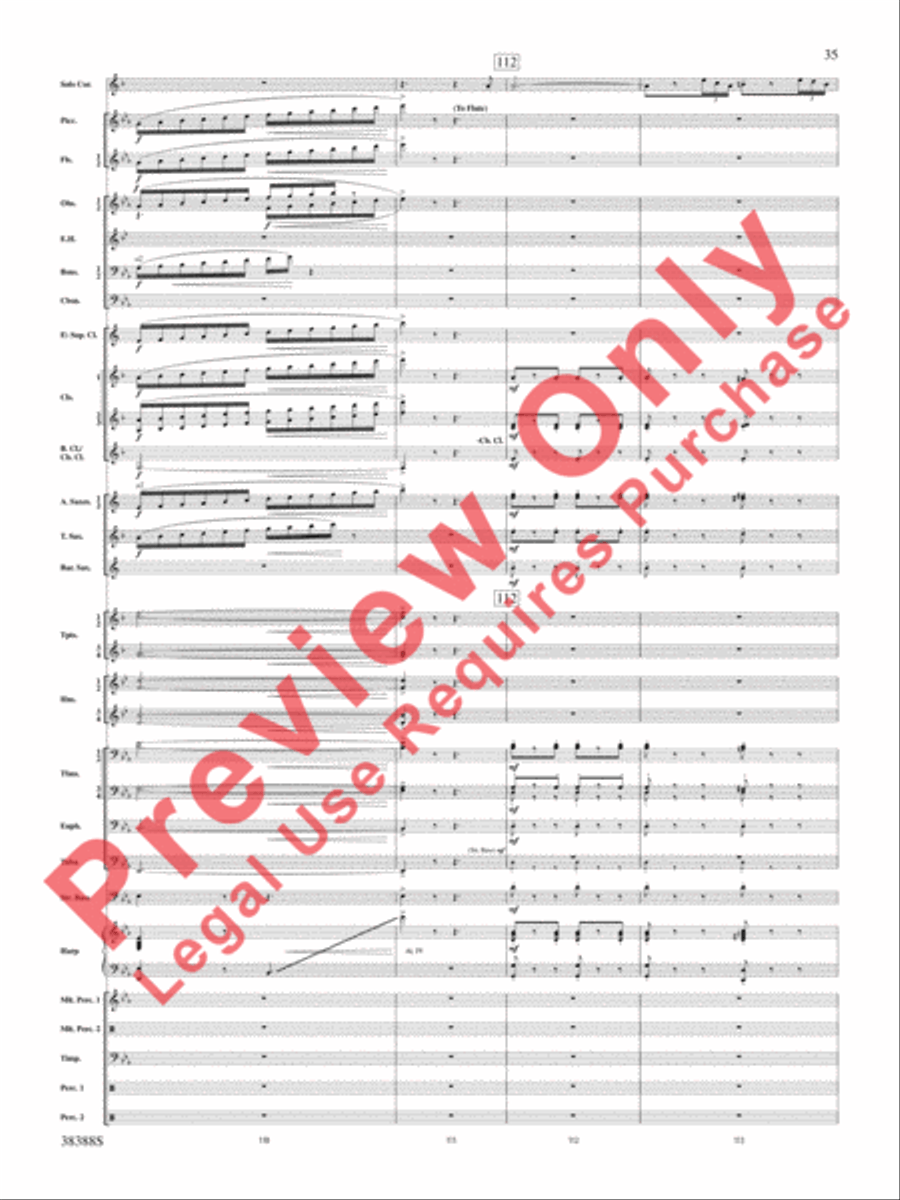 Napoli Napoli Concert Band scores gallery preview page 36