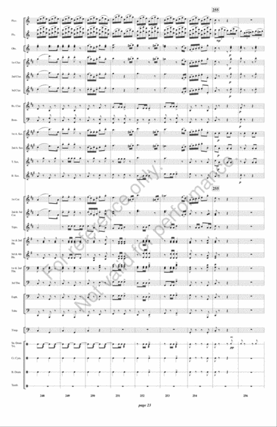 Fatinitza Concert Band scores gallery preview page 24