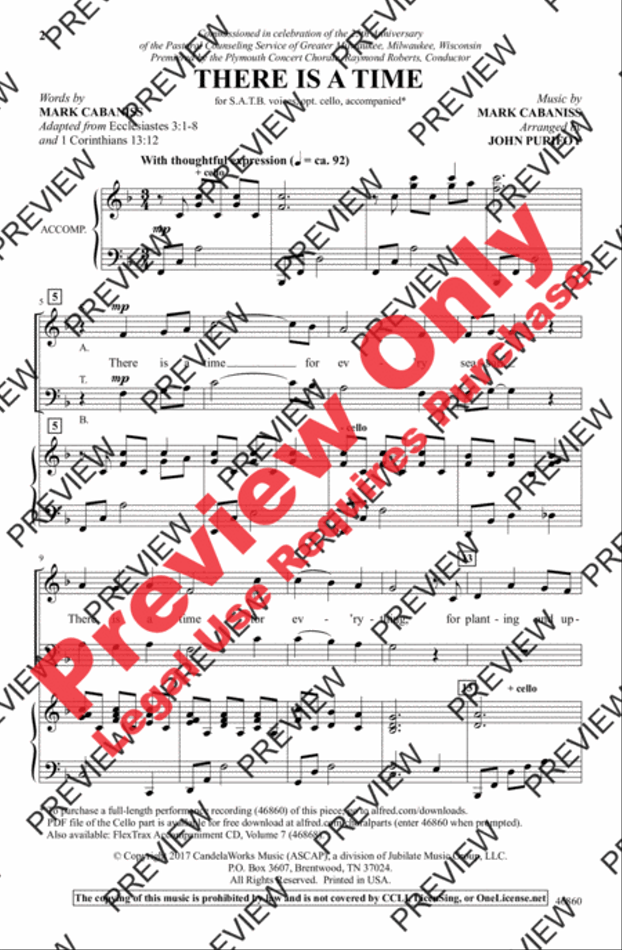 There Is a Time There Is a Time 4-Part scores gallery preview page 2